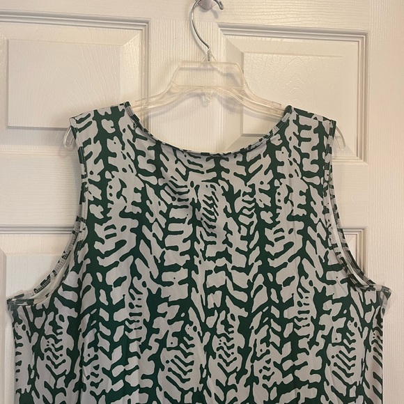 Women's Plus Size Allover Print Keyhole Elegant Summer Beach Tank Dress 20W -24W - Picture 10 of 11